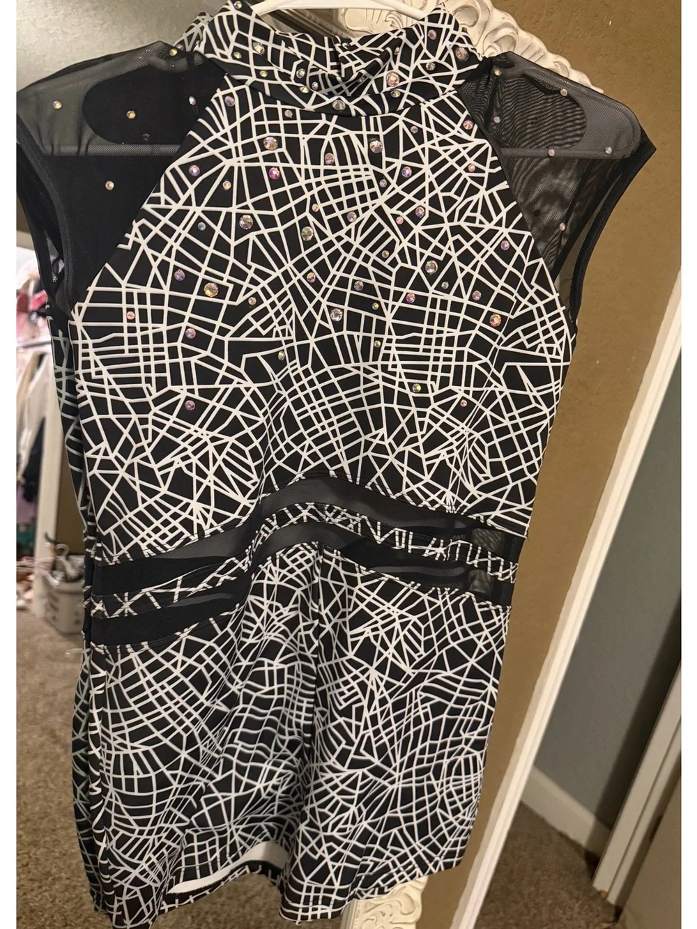 Weissman Black & white dance costume